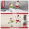 Glitzhome® 36" Metal Christmas Skiing Snowmen Yard Stake Set